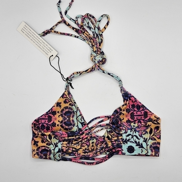 NWT Gypsy 05 swimm Mosaic bikini top only size xs - Picture 2 of 10